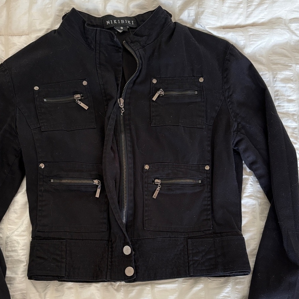 Nikibiki Women's Black Utility Jacket - Picture 2 of 3